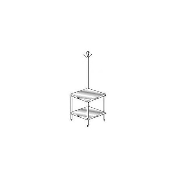 Aero Manufacturing Mixer Stand W/ Utensil Rack, 16 Ga 430 Stainless Steel Top, 36"W x 30"D 4MSRU-3036 - main